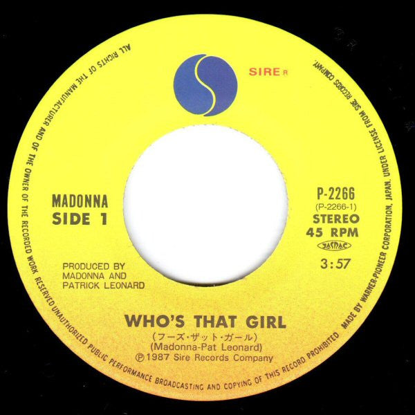 Who's That Girl = フーズ・ザット・ガール