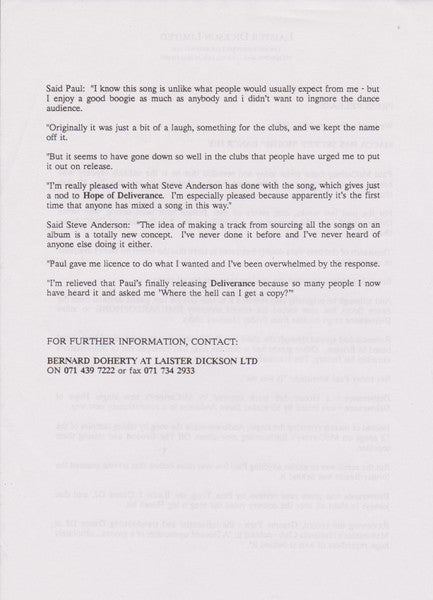 Deliverance (The Steve Anderson Remixes)