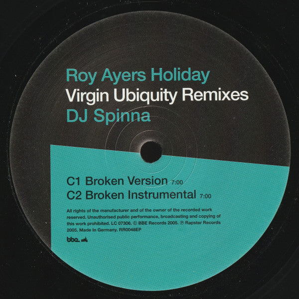 Holiday (Virgin Ubiquity Remixes)