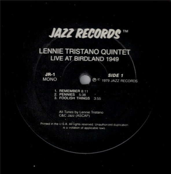 Live At Birdland 1949