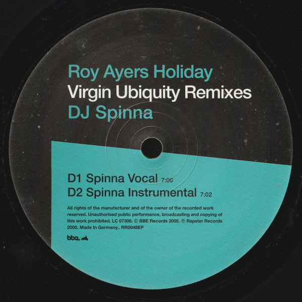 Holiday (Virgin Ubiquity Remixes)