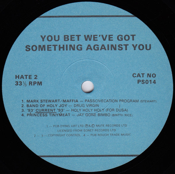 You Bet We've Got Something Against You