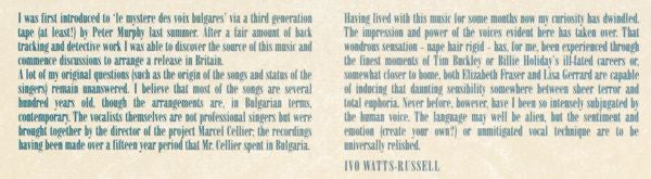 Le Mystère Des Voix Bulgares