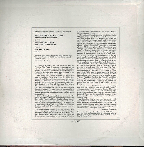 Jazz At The Plaza Volume 1