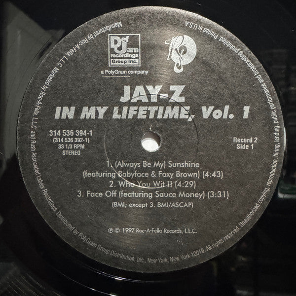 In My Lifetime, Vol. 1