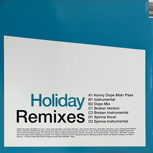 Holiday (Virgin Ubiquity Remixes)