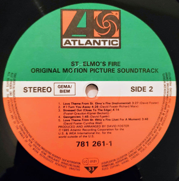 St. Elmo's Fire (Original Motion Picture Soundtrack)