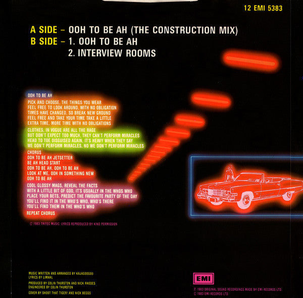 Ooh To Be Ah (The Construction Mix)
