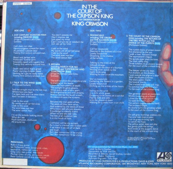 In The Court Of The Crimson King (An Observation By King Crimson)