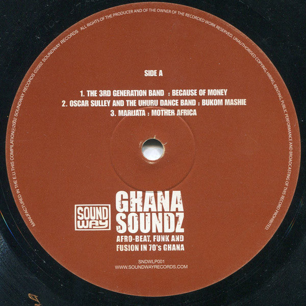Ghana Soundz (Afro-beat, Funk & Fusion In 70’s Ghana)
