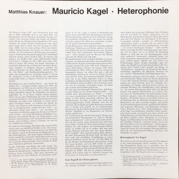 Heterophonie (1959/1961)