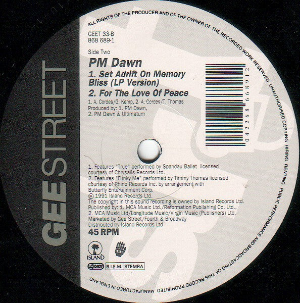 Set Adrift On Memory Bliss