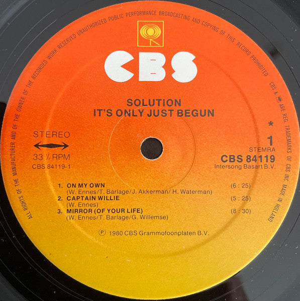 ...It's Only Just Begun...