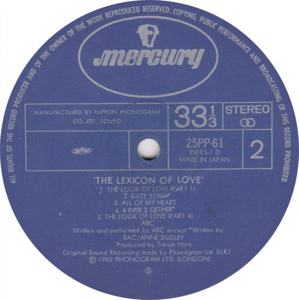 The Lexicon Of Love