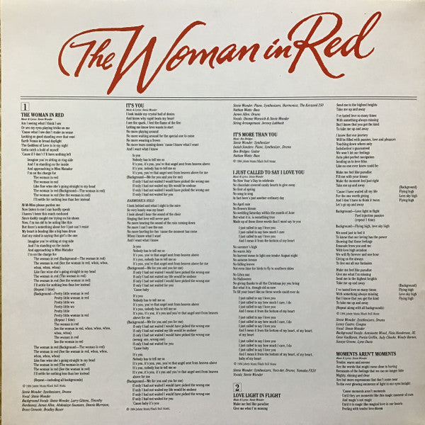 The Woman In Red (Selections From The Original Motion Picture Soundtrack)