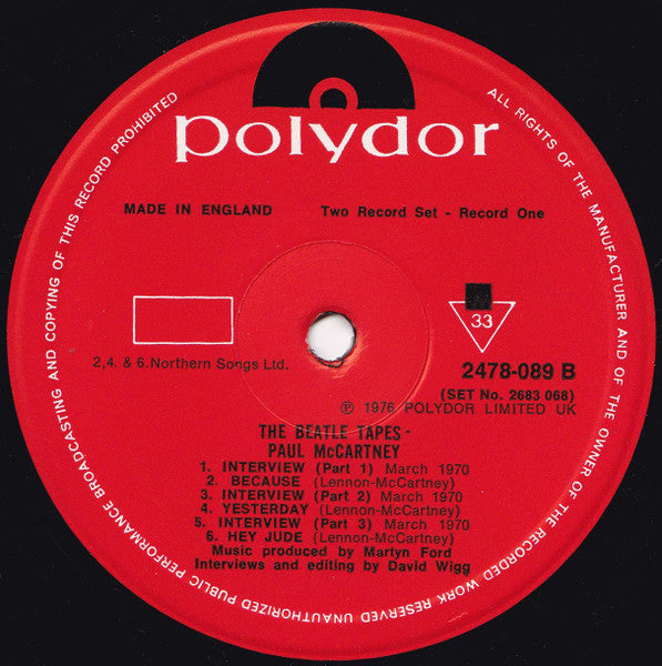 The Beatles Tapes From The David Wigg Interviews