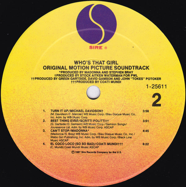Who's That Girl (Original Motion Picture Soundtrack)