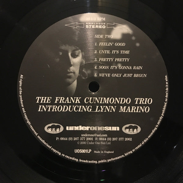 The Frank Cunimondo Trio Introducing Lynn Marino