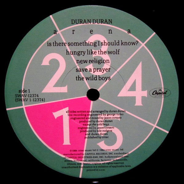 Arena | Recorded Around The World 1984