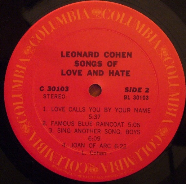 Songs Of Love And Hate