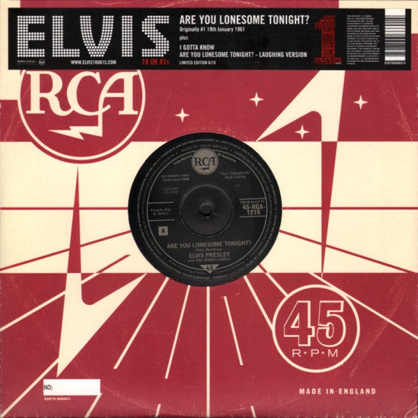Release: Are You Lonesome To-Night?-Vinyl-UK-2005-82876 666601, 82876666601, 45-RCA-1216-525639