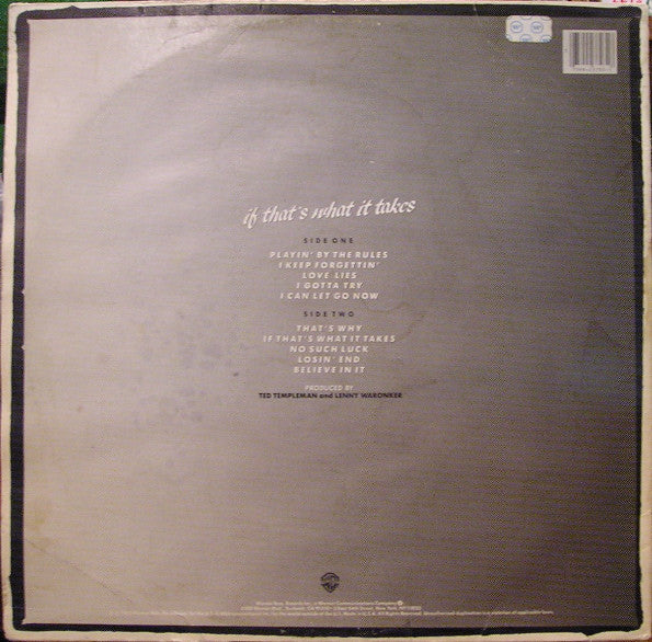 If That's What It Takes