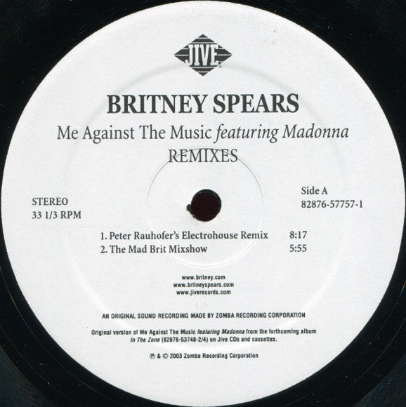 Me Against The Music (Remixes)