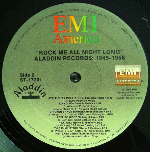 Rock Me All Night Long (Aladdin Records 1945-1958)