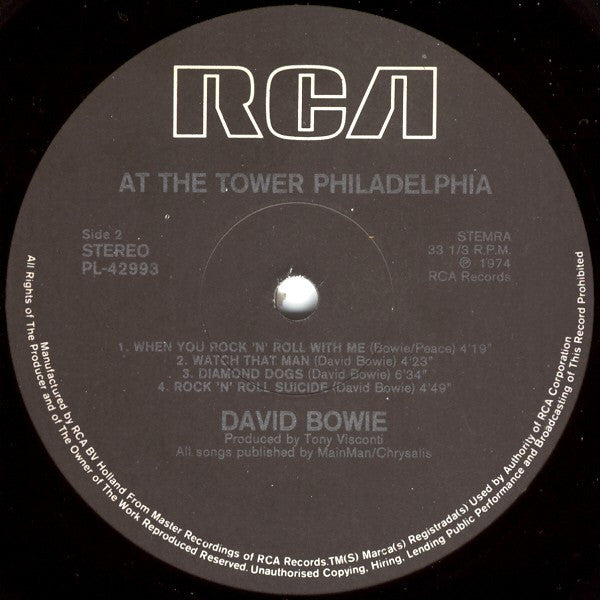 David Bowie At The Tower Philadelphia