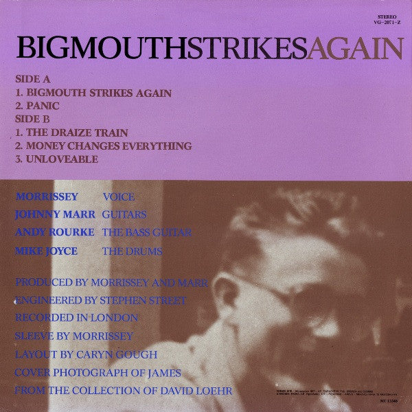 Release: Bigmouth Strikes Again-Vinyl-Greece-1986-VG-2071-Z, VG-2071-Z-801631