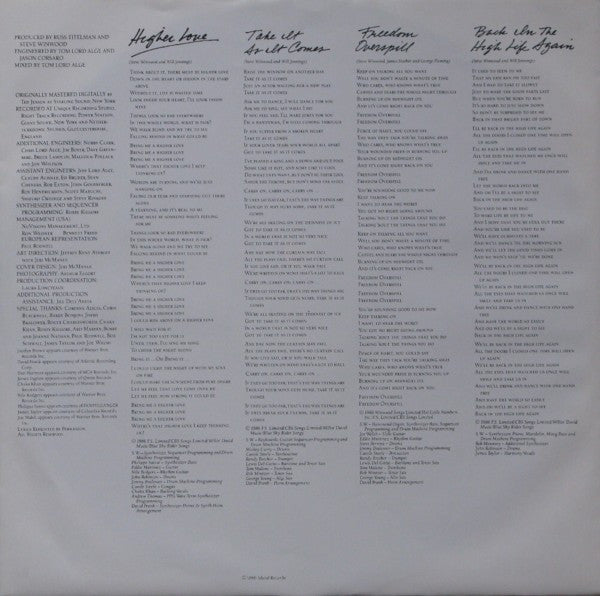 Back In The High Life