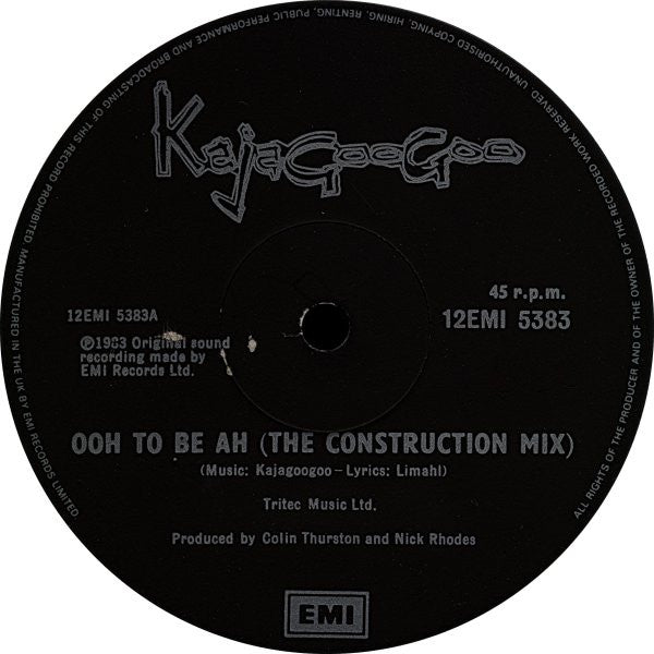 Ooh To Be Ah (The Construction Mix)