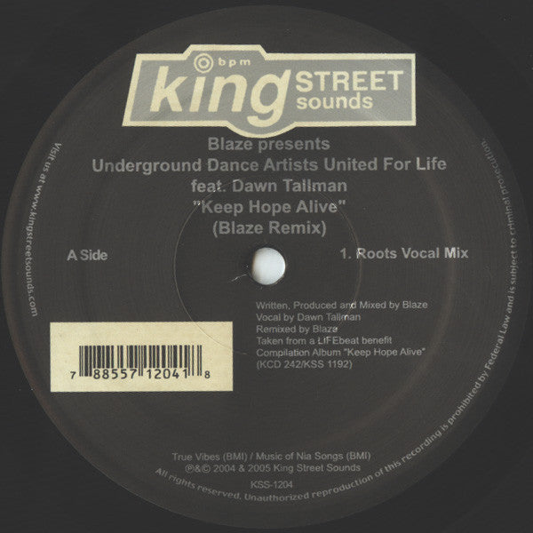 Keep Hope Alive (Blaze Remix)