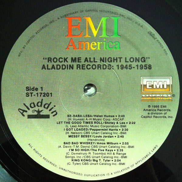Rock Me All Night Long (Aladdin Records 1945-1958)