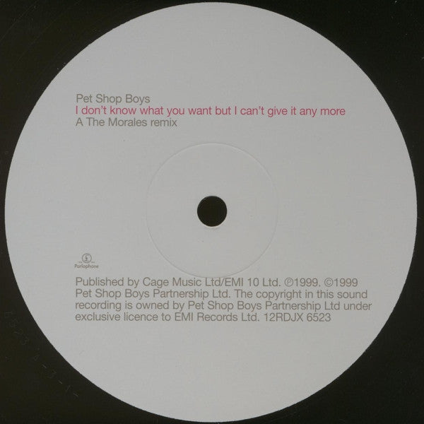 I Don't Know What You Want But I Can't Give It Any More (The David Morales Mixes / Thee Artist Formerly Known As Felix Da Housecat Mixes)