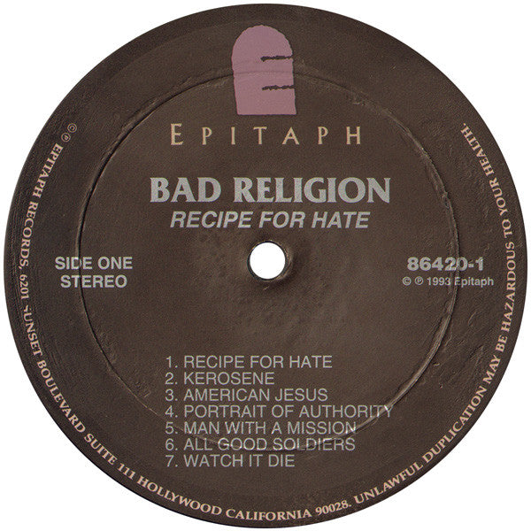 Recipe For Hate