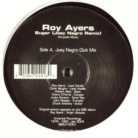 Master Release: Sugar (Joey Negro Remix) by Roy Ayers