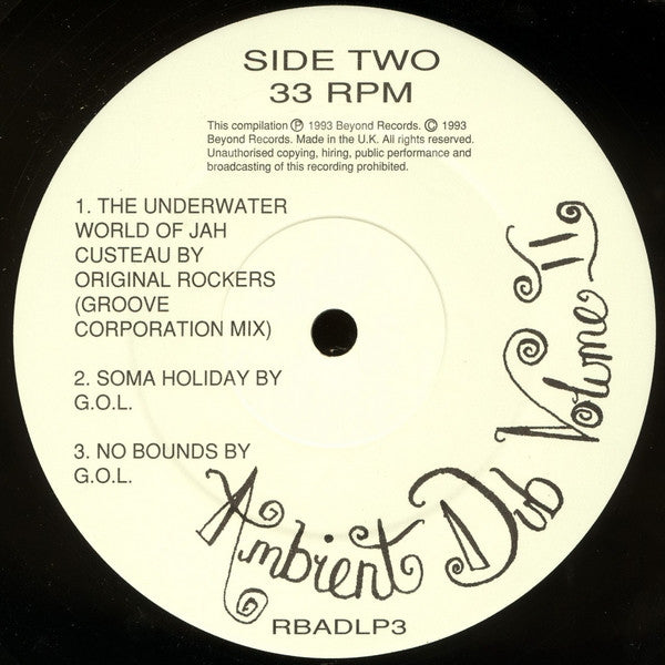 Ambient Dub Volume 2. Earthjuice.