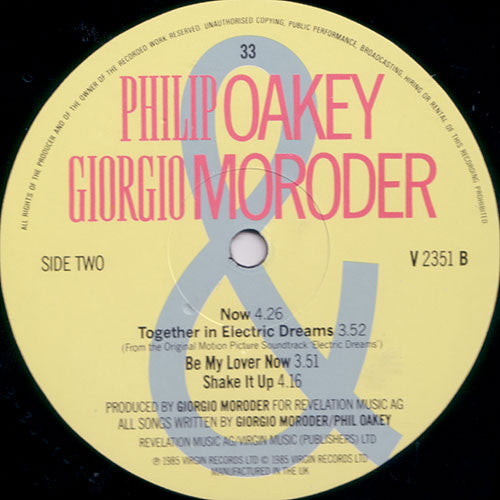 Philip Oakey & Giorgio Moroder