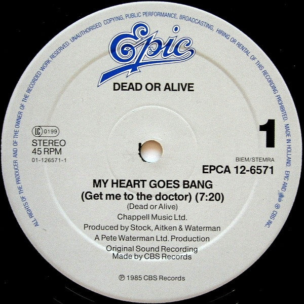 My Heart Goes Bang (Get Me To The Doctor)