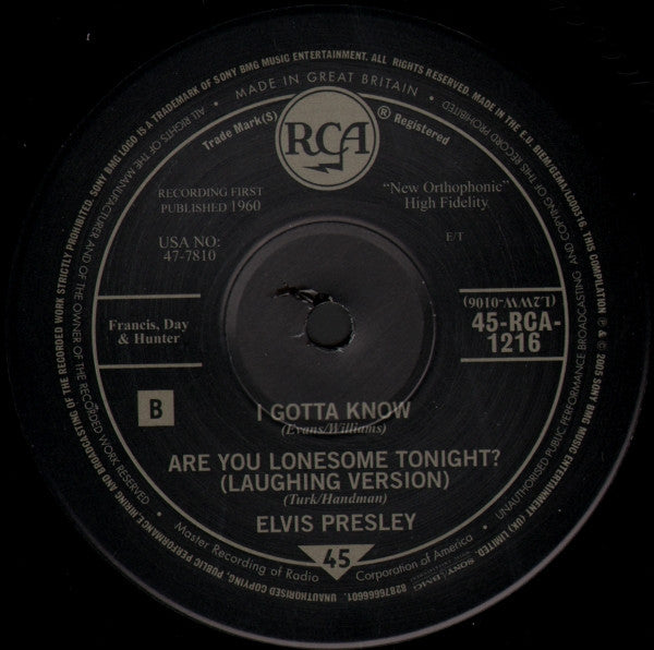 Are You Lonesome Tonight?