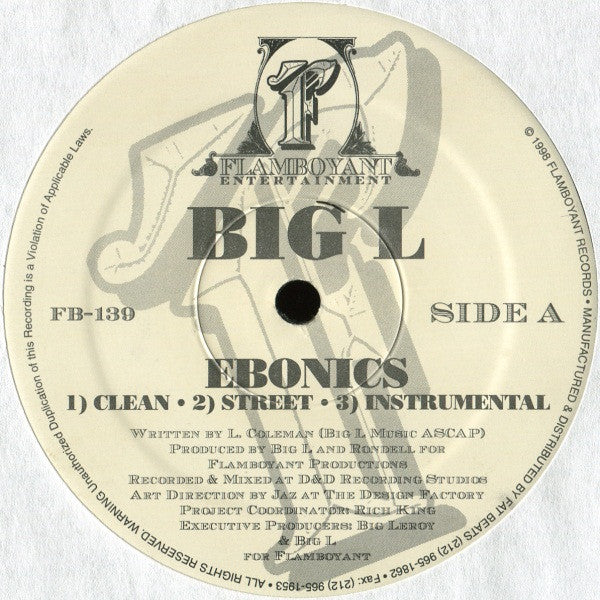 Ebonics / Size 'Em Up