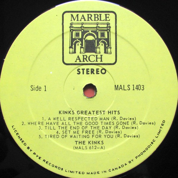 Kinks Greatest Hits