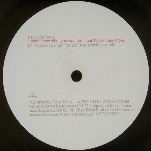 I Don't Know What You Want But I Can't Give It Any More (The David Morales Mixes / Thee Artist Formerly Known As Felix Da Housecat Mixes)
