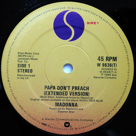 Papa Don't Preach