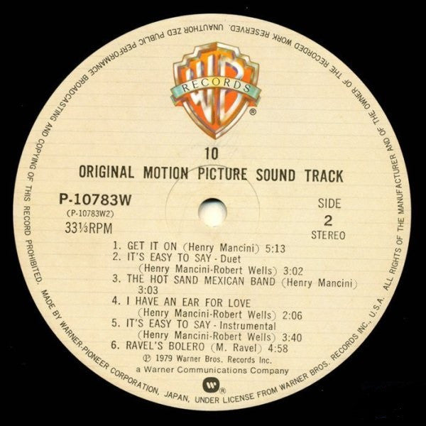 "10" (Original Motion Picture Sound Track)