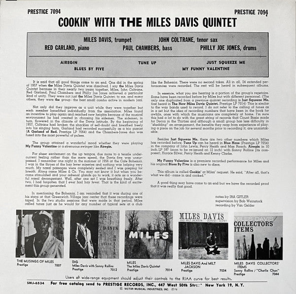 Cookin' With The Miles Davis Quintet