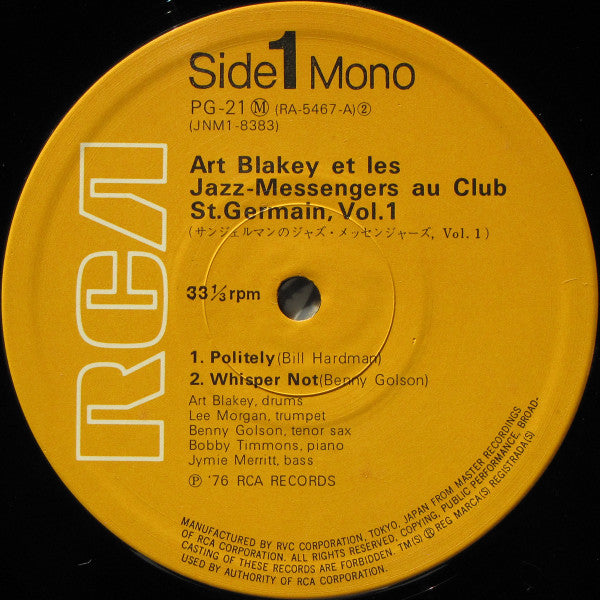 Au Club St. Germain Vol. 1