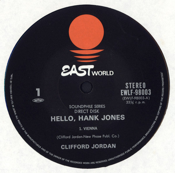 Hello, Hank Jones