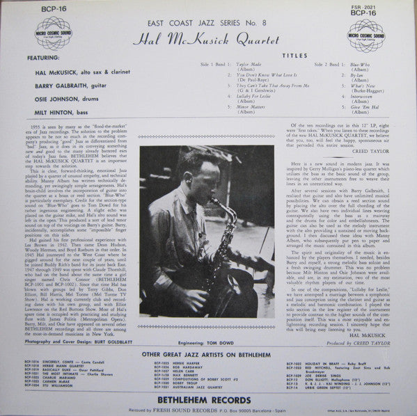 East Coast Jazz Series No. 8